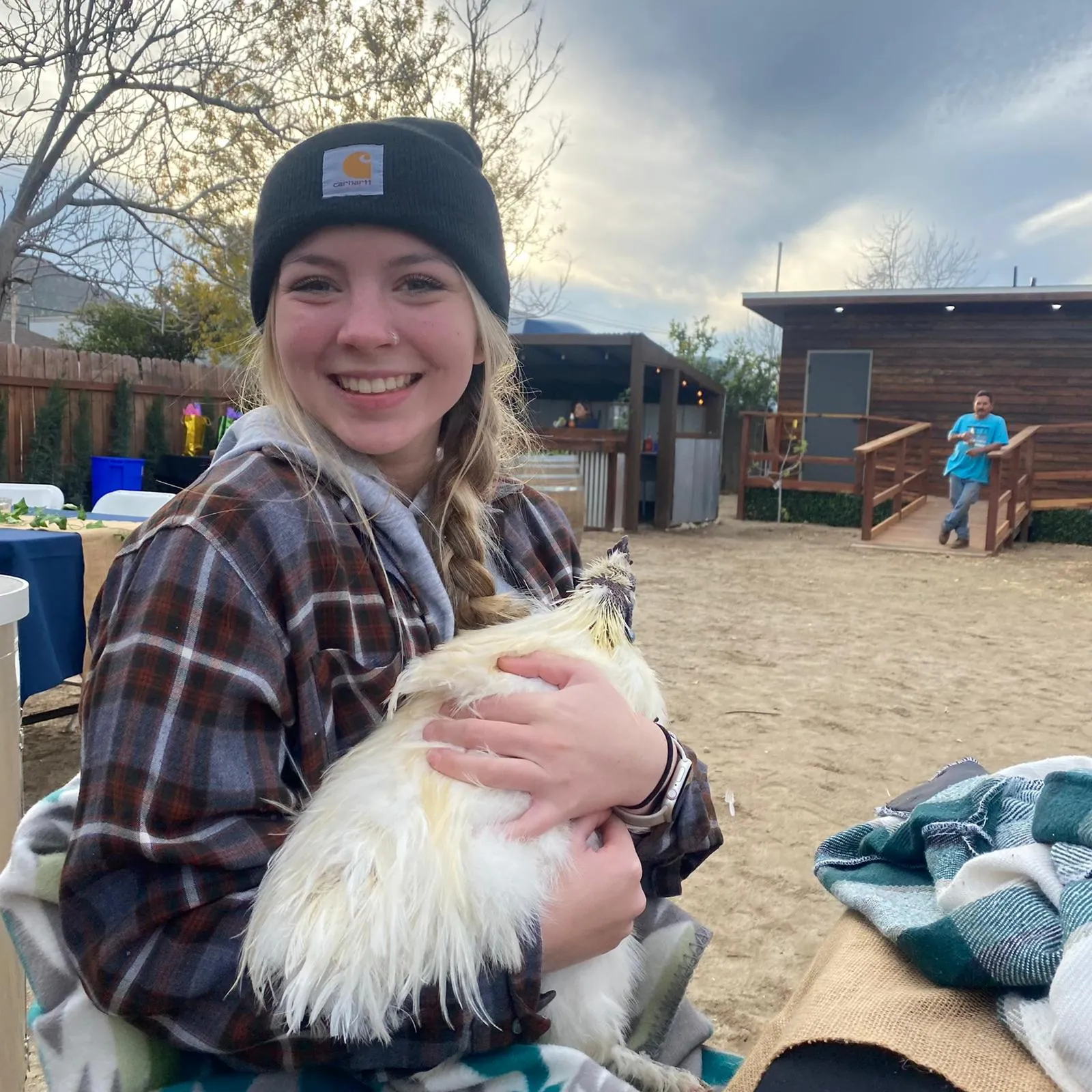 Meeting the ranch animals — Rancho Lagunas outdoor ranch event venue in Bloomington, California