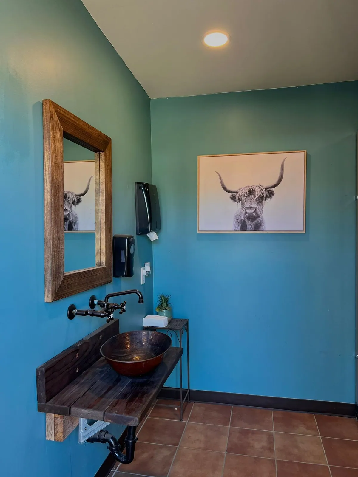 Guest restroom facilities — Rancho Lagunas outdoor ranch event venue in Bloomington, California