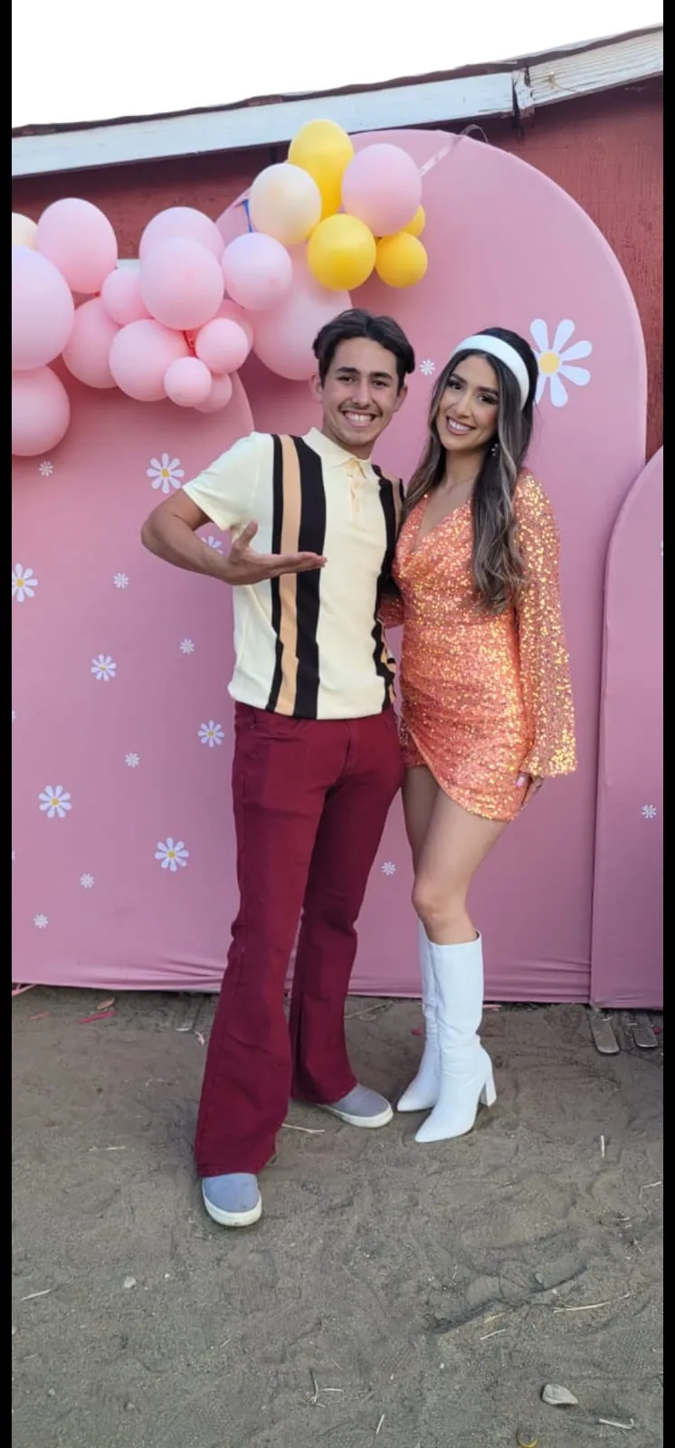 Birthday photo backdrop — Rancho Lagunas outdoor ranch event venue in Bloomington, California
